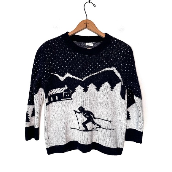J. Crew | Intarsia Ski Scene Sweater - Picture 1 of 5